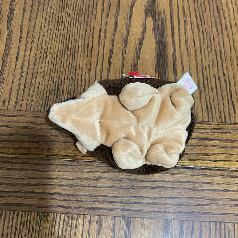 Ty Plush Hedgehog Toy - Brown and Tan
